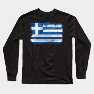 Greece Flag Long Sleeve T-Shirt